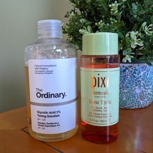 Glycolic Acid Tonics by Pixi and The Ordinary